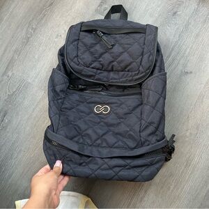 Calia navy blue Quilted Backpack yoga bag / gym backpack